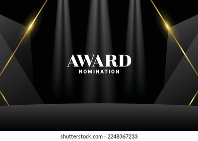 Awards Podium Ceremony Gradient Luxury Background