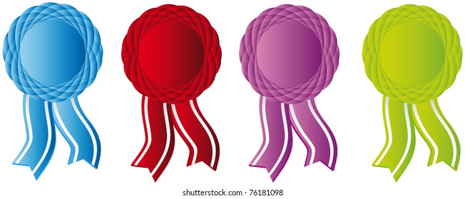 Awards ribbons, vector illustration