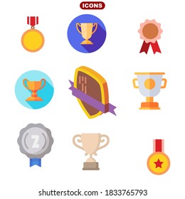 awards set stock vector illustration icon