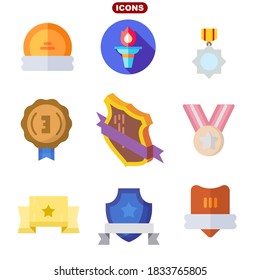 awards set stock vector illustration icon