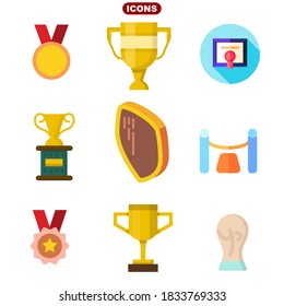 awards set stock vector illustration icon