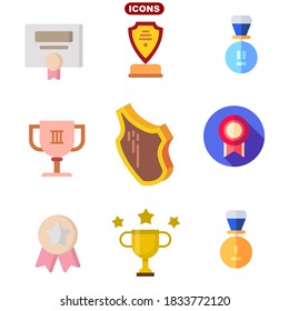 awards set stock vector illustration icon