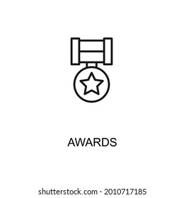Awards Thin Line icon Vector eps 10