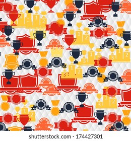 awards and trophies color background