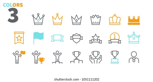 Awards UI Pixel Perfect Well-crafted Vector Thin Line Icons 48x48 Ready for 24x24 Grid for Web Graphics and Apps. Simple Minimal Pictogram Part 4-4