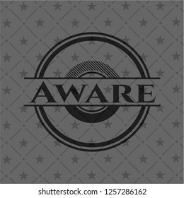 Aware dark badge