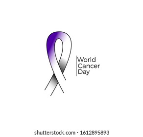 Awareness Blue Ribbon. World Prostate Cancer Day concept. Vector Illustration.