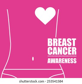 Awareness Breast cancer, Vector illustration