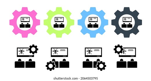 Concienciación, campaña, dengue, ícono de vector de virus en la ilustración de conjunto de equipos para ui y ux, sitio web o aplicación móvil