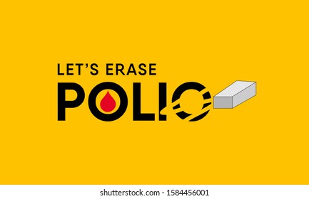 Awareness Campaign on the theme of End to Polio Virus, Vector Illustration.