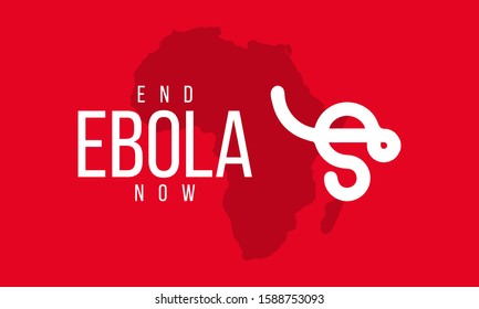 Awareness Campaign on the theme of End to Ebola Virus, Vector Illustration.