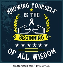 Awareness design vector illustration for t shirt or any material.