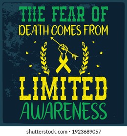 Awareness design vector illustration for t shirt or any material.