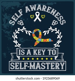 Awareness design vector illustration for t shirt or any material.