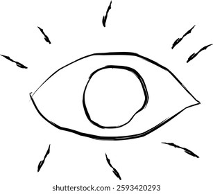 awareness icon in Doodle style