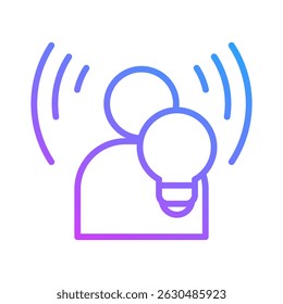 Elemento de icono de conciencia para el diseño