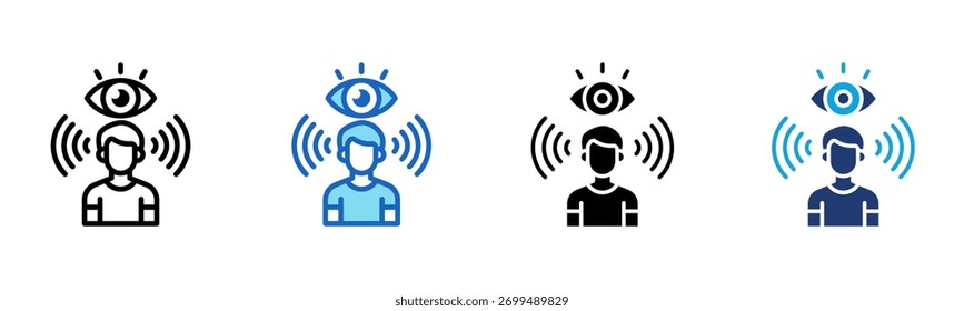 Awareness icon Multi Style Vector Illustration