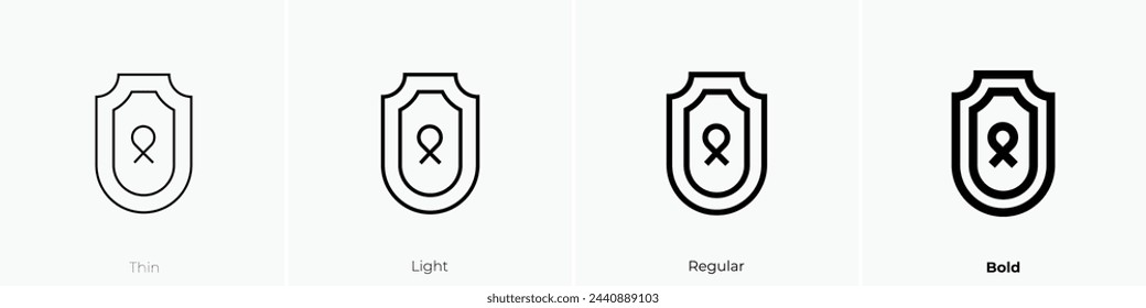 awareness icon. Thin, Light Regular And Bold style design isolated on white background