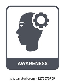 awareness icon vector on white background, awareness trendy filled icons from Charity collection, awareness vector illustration