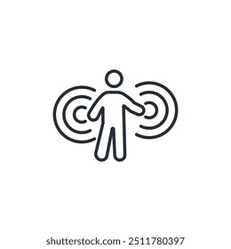 ícone de reconhecimento. vetor.Editável símbolo de estilo traço.linear para usar web design,ilustração logo.Symbol.