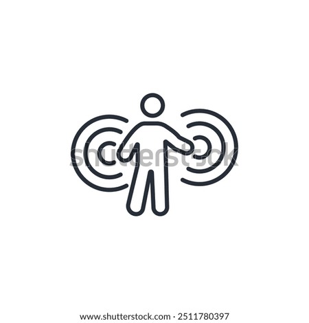 awareness icon. vector.Editable stroke.linear style sign for use web design,logo.Symbol illustration.