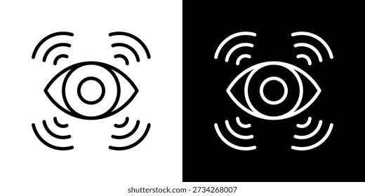 Awareness Level Icon In Black and White Line Style