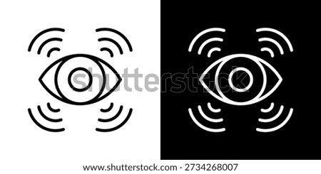 Awareness Level Icon In Black and White Line Style