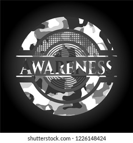 Awareness on grey camo pattern