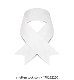 Awareness ribbon. 3d realistic illustration isolated on white background