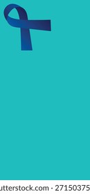 Awareness ribbon background template. Simple health banner
