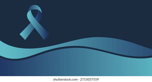 Plantilla de fondo de la cinta de concienciación. Sencillo Anuncio de salud