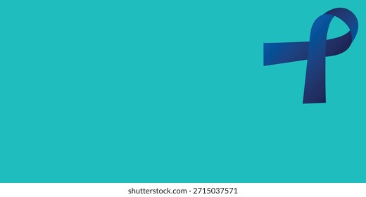 Awareness ribbon background template. Simple health banner