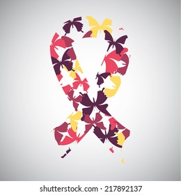 awareness ribbon design , vector illustration