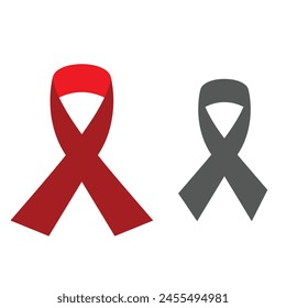 Awareness ribbon in different styles. Vector thin line icon illustration. Symbol for awareness of different male and female diseases like colon, prostate cancer, breast cancer. Pink and Blue
Vector 