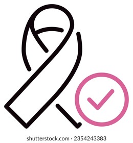 Awareness Ribbon Icon can be used for web, app, infographic, etc