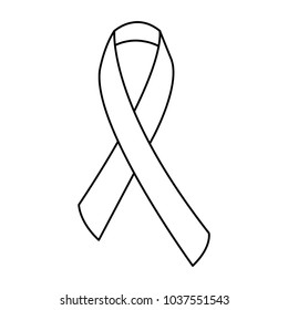 awareness ribbon icon image vector illustration design 