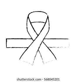 awareness ribbon icon image vector illustration design 