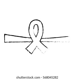 awareness ribbon icon image vector illustration design 