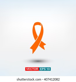 Awareness Ribbon icon. One of set web icons