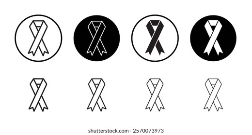 Awareness ribbon icon Outline vector for web ui