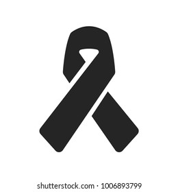 Awareness ribbon icon vector