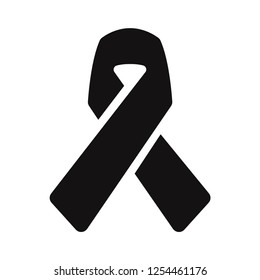 Awareness ribbon icon vector