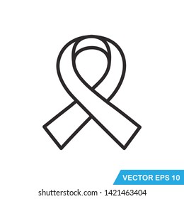awareness ribbon icon vector template