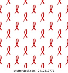 Awareness ribbon seamless pattern background. Concept for  AIDS-related cancer, childhood, minority, and maternal mental health, achalasia, depression, lyme disease. Print for  card poster banner ad