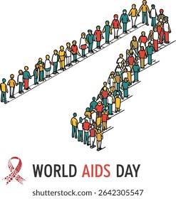 Cinta de concienciación que simboliza la unidad y la esperanza para combatir una epidemia mundial mostrada en un mapa mundial	
