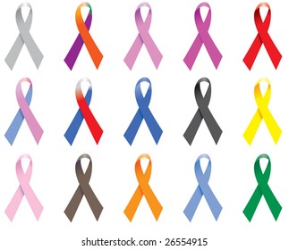 Awareness Ribbons Stock Vector (Royalty Free) 26554915 | Shutterstock