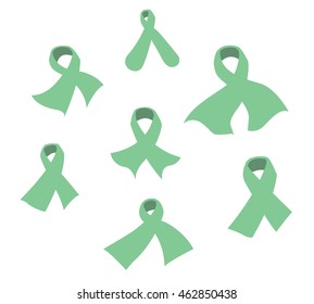 Awareness ribbons of common cancer vector