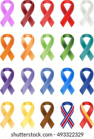 Awareness Ribbons Icons