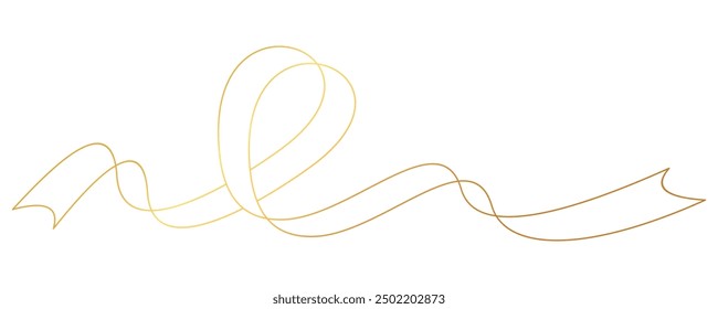 awareness ribbons line art style. breast cancer awareness element vector