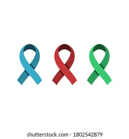 Awareness Ribbons Vector Design Image